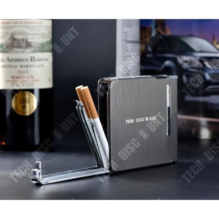 Distributeur de cigarettes automatique avec briquet etui a usb homme personnalise multifonction originale en mtal longue roul - Cdiscount Au quotidien Distributeur de cigarettes automatique avec briquet etui a usb homme personnalise multifonction originale en mtal longue roul - Cdiscount Au quotidien