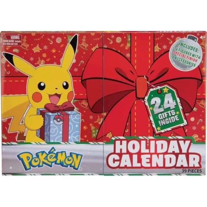 Calendrier de l'Avent Pokémon - BANDAI - 24 figurines inédites