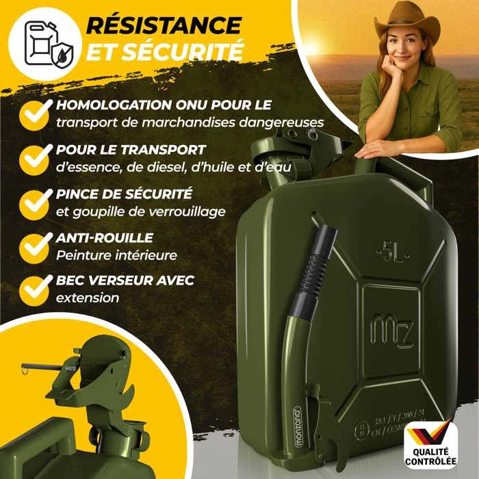 Bec flexible pour bidon d'essence 20L