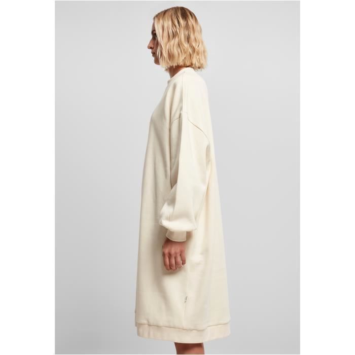 Robe pull mi longue col rond femme Urban Classics Organic