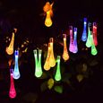 DAMILY®  Guirlande lumineuse solaire lumières Extérieur Intérieur Jardin Patio Maison Fête de Noël Mariage Décoration LED de couleur-2