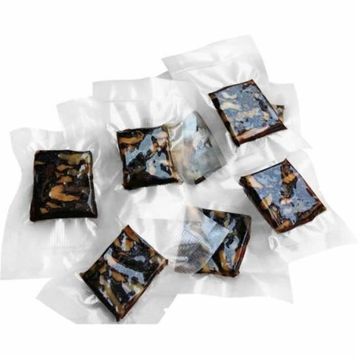 100 sacs sachets conservation sous vide gaufrés neutres 90 microns 150x250  M/M - Emballage Garrigou