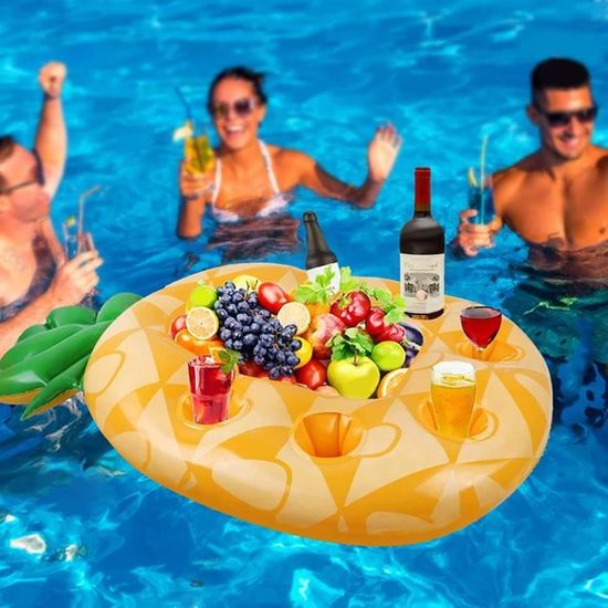 Porte-gobelet flottant en PVC pour piscine, jouet de plage, plateau gonflable - Chine Natation titulaire flottant et gonflable porte-gobelet prix