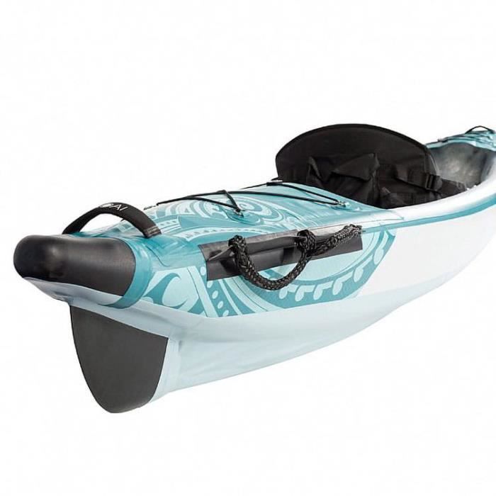 Pack Canoë Kayak Gonflable K1 - Avec Pagaies, Pompe, Siège Et Dossier - Neuf