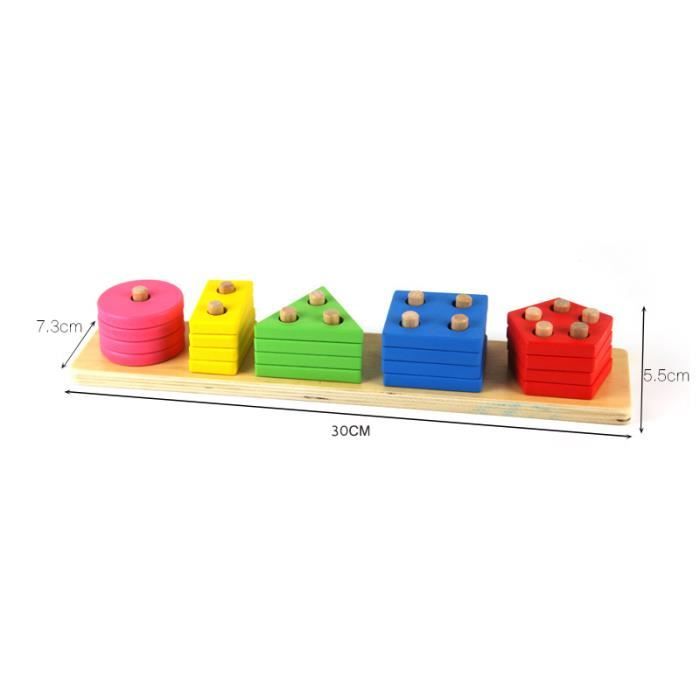 Sortino, jeu délicat de tri avec des blocs puzzle - jouets bois Selecta