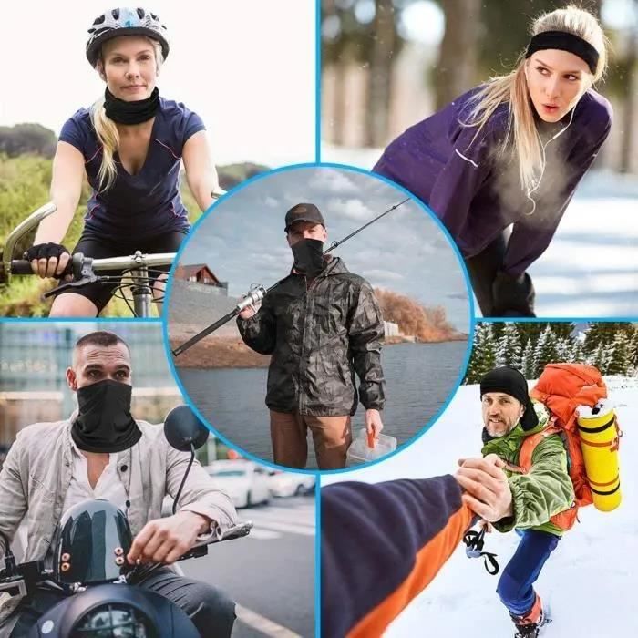 Masque Bouche Sport Tour de Cou pour Homme, Rafraîchissement Respirable  Cache-Cou, Masque Multifonctionnel pour Cyclisme/Ski (2 PCS) - Cdiscount  Sport
