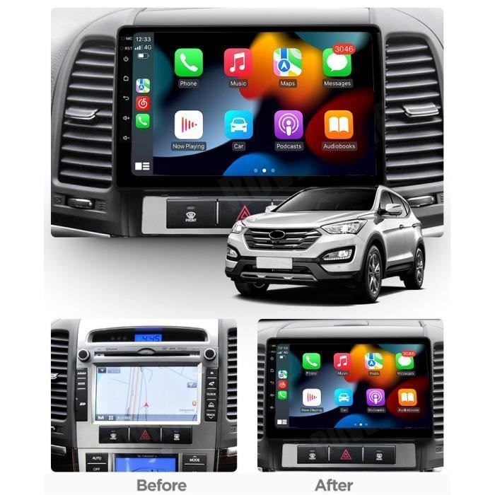 RoverOne Autoradio GPS Bluetooth pour Hyundai Santa Fe SantaFe 2006 - 2011  Android Stéréo Navigation WiFi Écran Tactile - Cdiscount Auto
