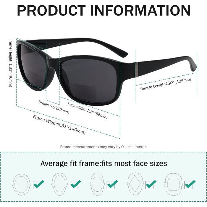 Lunettes De Vue Fashion Lunettes De Soleil Noir Monture Gris Verre