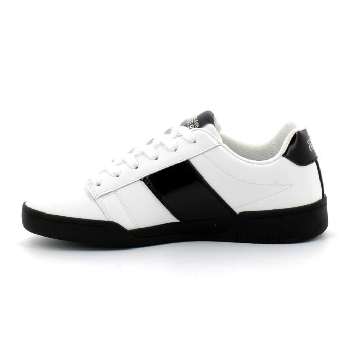 Baskets basses Versace Jeans Couture Versace Blanc Homme Lacets Cuir Blanc Cdiscount Chaussures