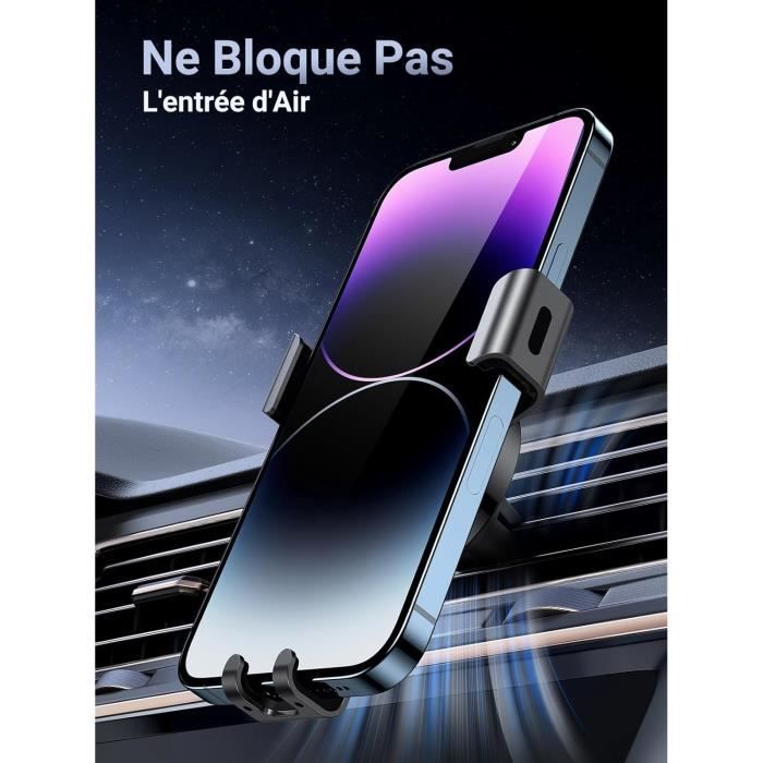 Support Téléphone UGREEN Magnétique Pour Voiture - Fixation Grille Aération - Rotation 360°
