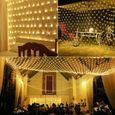 Filet lumineux LED étanche, 8Modes d'éclairage, 220V, 1.5x1.5m, 3x2m, décoration de  WHITE|EU Plug  220V|1.5X1.5M 96LED -WILM13553-3