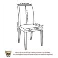 6 X Housse de Chaise Stretch Couverture de Chaise Extensible Housse pour Chaise de Salle à Manger - Rouge-3