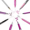 BIC Pink & Purple Party Set - 1 Trousse, 2 Stylos-Bille/1 Stylo Gel Effaçable/1 Crayon à Papier avec Gomme/1 Stylo-3