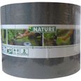 Bordure de jardin - NATURE - Gris - PE recyclé, épaisseur 3 mm - H15 cm x 10 m - 10 Ancres grises - H26,7 x 1,9 x 1,8 cm-3
