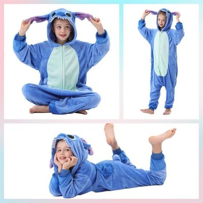 Pyjamas Enfants Cosplay Cartoon Animaux à Capuche Couleur Uni