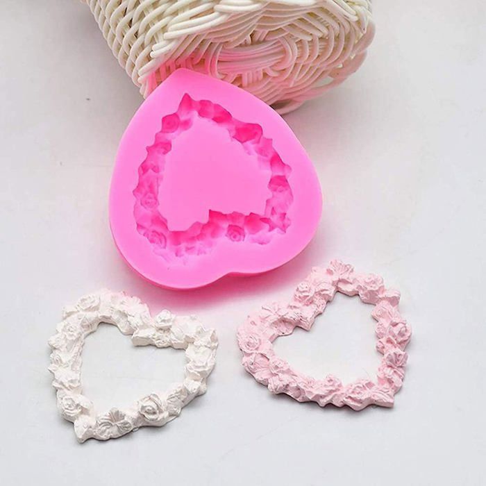 TUKE Moule en silicone 3D pour gâteau avec dentelle, embosseur à texture de dentelle, moule en silicone pour fondant, chocolat, gabarit à bordure pour décoration de gâteau (H_ Feuilles d'érable