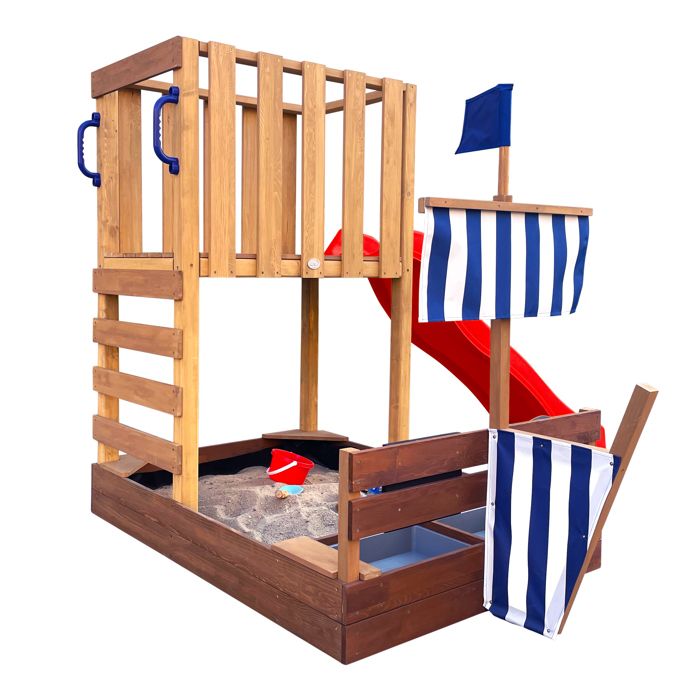 Axi toboggan sky120 bleu 118 cm A039.060.03 - Aire de jeux, portique