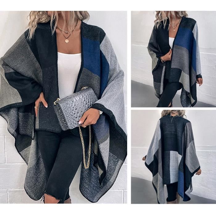 Poncho femme hiver chaud new arrivals