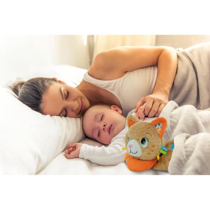 Clementoni- Mon chaton Ronron Peluche Mélodies et Vibrations