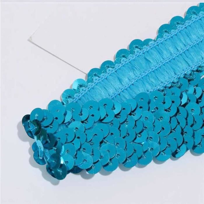 Lot De 5 Bandeaux à Paillettes Arc-en-Ciel - Serre-tête Fille 10mm | Antidérapant Et Élastique