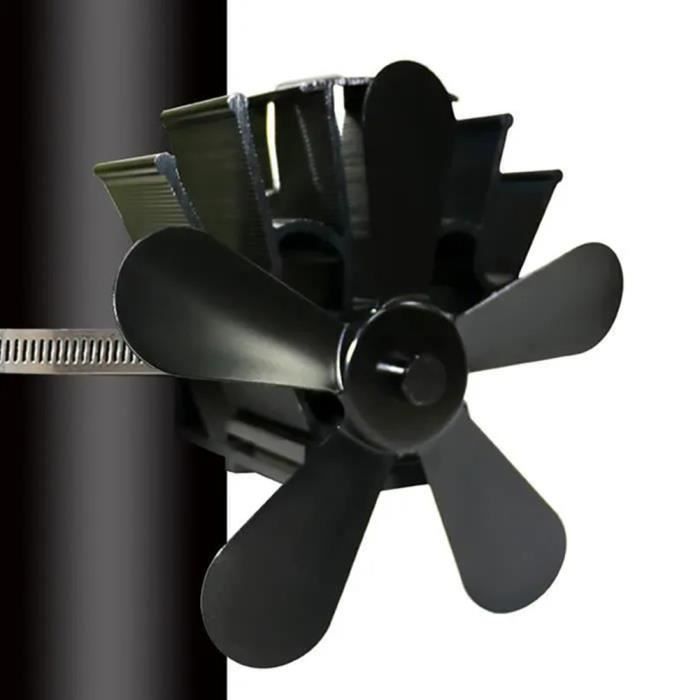 Ventilateur thermoélectrique pour poêle avec 5 pales