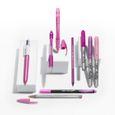 BIC Pink & Purple Party Set - 1 Trousse, 2 Stylos-Bille/1 Stylo Gel Effaçable/1 Crayon à Papier avec Gomme/1 Stylo-4