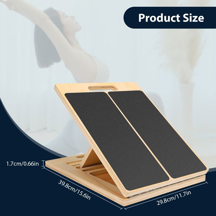 Planche D'étirement Pour Mollets Tamison - Inclinaison Réglable 4 Angles - Pliable