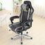 Chaise De Gamer Fauteuil De Bureau Avec Repose Pieds Et Coussin Lombaire Ergonomique Hauteur Reglable Noir Gris Achat Vente Chaise De Bureau Soldes Des Le 15 Juillet Cdiscount