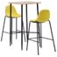 Ensemble Table Haute Et 4 Tabourets De Jardin Gris 104149