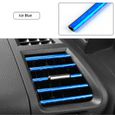 Bande souple décorative universelle en forme de U pour sortie de climatiseur de voiture,accessoires de calandre - Ice Blue[C6]