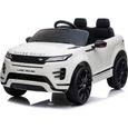 Voiture Électrique pour Enfant Range Rover Evoque 12 V Blanc 2 Places - Jouet Bébé Garçon Fille-0