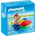 PLAYMOBIL - Summer Fun - Enfant avec bateau à pédales-0