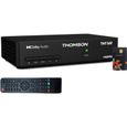 THOMSON Récepteur Reconditionné TV Satellite Full HD + Carte d'accès TNTSAT V6 Astra 19.2E 4 Noir-0