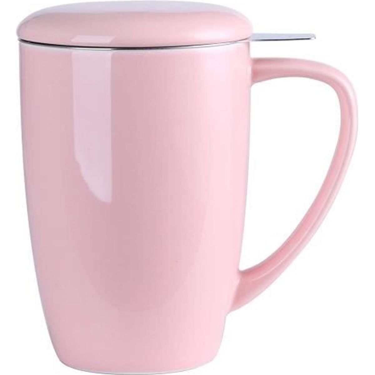 Tasse à Thé Yundu 350ml - Porcelaine Verte, Infuseur Inox Et Couvercle