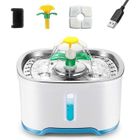 ACMETOP Fontaine à Eau pour Chat Chien - 2.5L Distributeur Eau avec Fenêtre de Visualisation Super Silencieuse et Automatique, en Acier