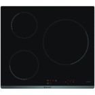 Plaque de cuisson induction BRANDT - 3 zones - 7200 W - L 58 x P 51 cm - Revêtement verre - Noir - BPI6315B