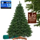 CASARIA® Sapin de Noël artificiel Premium XL 180x110cm support arbre de Noël imitation parfaite densité branche PE PVC Mix déco