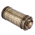 ZERONE Da Vinci Code Cryptex Lettre Mot De Passe Serrure Anneau Titulaire Cadeaux avec Exquis Coffret Cadeau for Christmas Valentine's Day