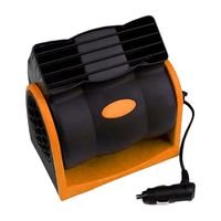 Ventilateur,Ventilateur de refroidissement de voiture électrique,silencieux et réglable,pour SUV,camion,bateau,12V - Type Orange
