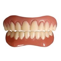Fausses dents en Silicone, placages supérieurs et inférieurs, pâte pour les prothèses dentaires, parfait pour