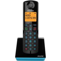 Téléphone sans fil Alcatel S280 bleu mains libres blocage d'appels