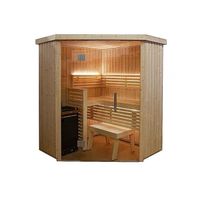 Cabine de sauna d'angle HARVIA 2-3 personnes avec poêle Vega 6 kW