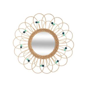 Atmosphera Set 3 miroirs en rotin Soleil diam/ètre 28 cm