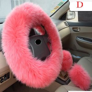 Aontean Housse de volant universelle en peluche pour voiture//camion//SUV//camionnette