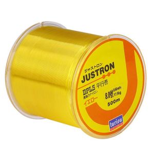 FIL DE PÊCHE Jaune-500M-0.13mm-6.1lb-2.7kg--Ligne de pêche en n