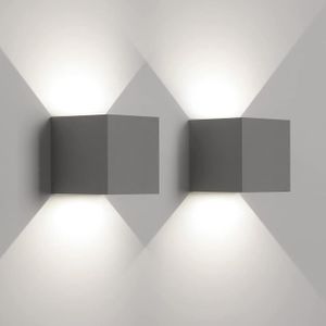 APPLIQUE  Applique Murale LED 12W Intérieur-Extérieur - Gris