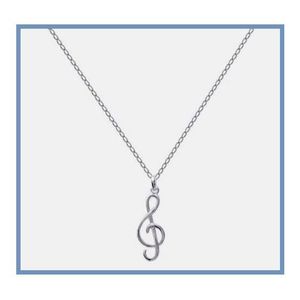 Collier Argenté Avec Pendentif Clé Et Zirconiums – Motif Lune Et étoile