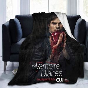 COUVERTURE - PLAID Couverture Damon Salvatore Vampire Diaries 125x150