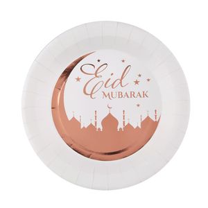 Assiette jetable pas cher Eid Mubarak, vaisselle jetable - Badaboum