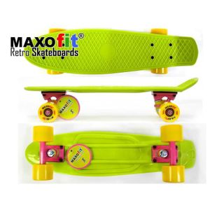 SKATEBOARD - LONGBOARD MAXOfit® Mini Cruiser Retro skateboard style américain « California », 55 cm